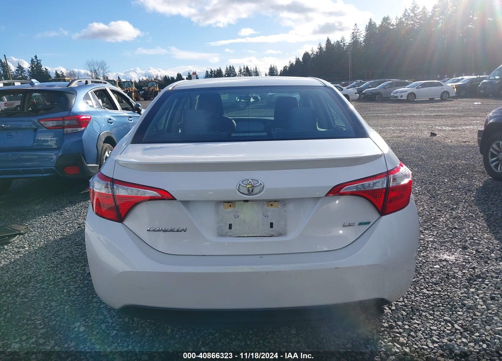 2015 TOYOTA COROLLA LE ECO VIN: 5YFBPRHE7FP242436
