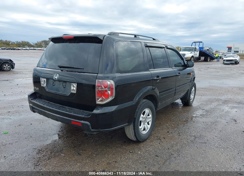 2008 HONDA PILOT VP VIN: 5FNYF28288B023431