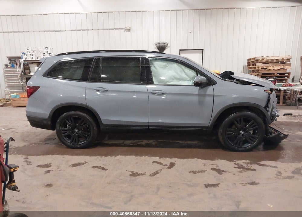 2022 HONDA PILOT AWD BLACK EDITION VIN: 5FNYF6H79NB074810