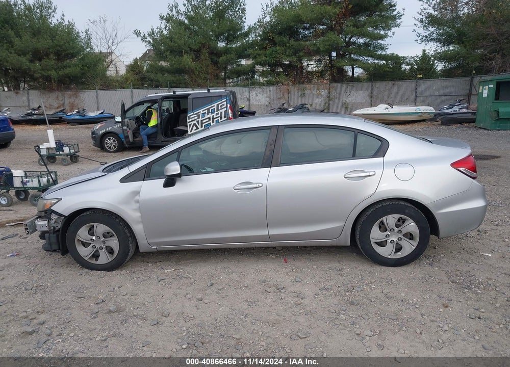 2013 HONDA CIVIC LX VIN: 19XFB2F56DE251928