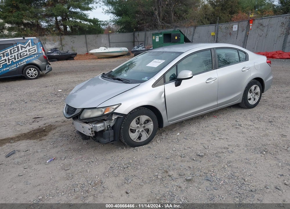 2013 HONDA CIVIC LX VIN: 19XFB2F56DE251928
