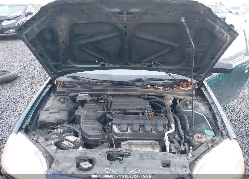2001 HONDA CIVIC LX VIN: 1HGEM22511L035193