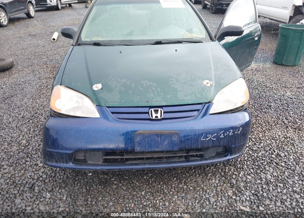 2001 HONDA CIVIC LX VIN: 1HGEM22511L035193