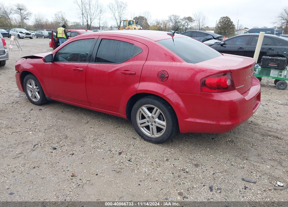 2011 DODGE AVENGER MAINSTREET VIN: 1B3BD1FB0BN531797