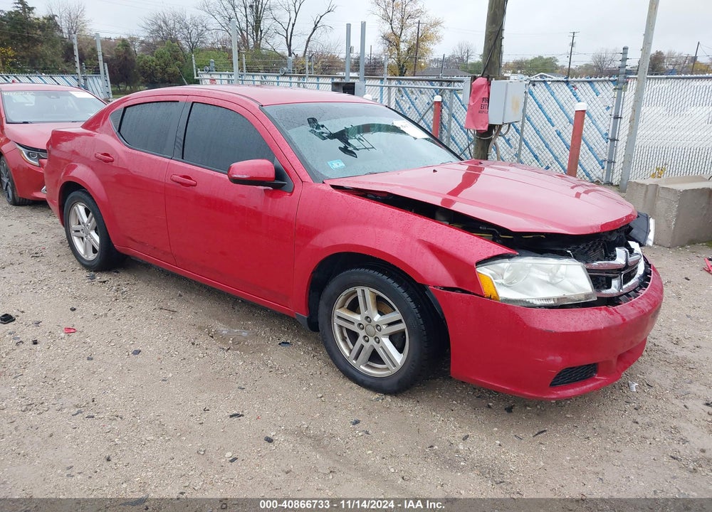 2011 DODGE AVENGER MAINSTREET VIN: 1B3BD1FB0BN531797