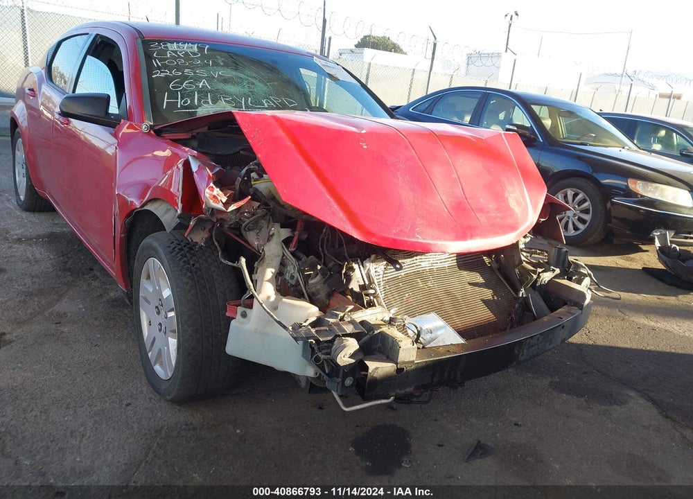 2013 DODGE AVENGER SE VIN: 1C3CDZAB7DN518707
