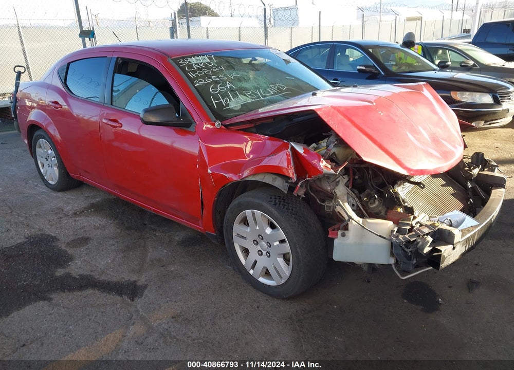 2013 DODGE AVENGER SE VIN: 1C3CDZAB7DN518707