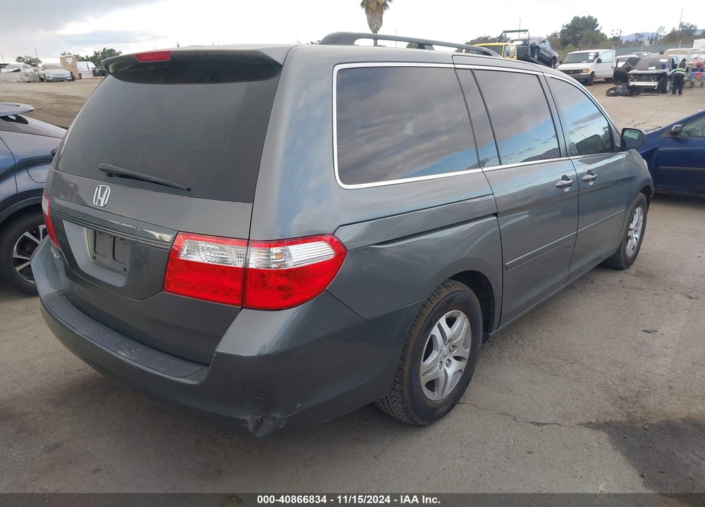 2007 HONDA ODYSSEY EX-L VIN: 5FNRL38767B462060