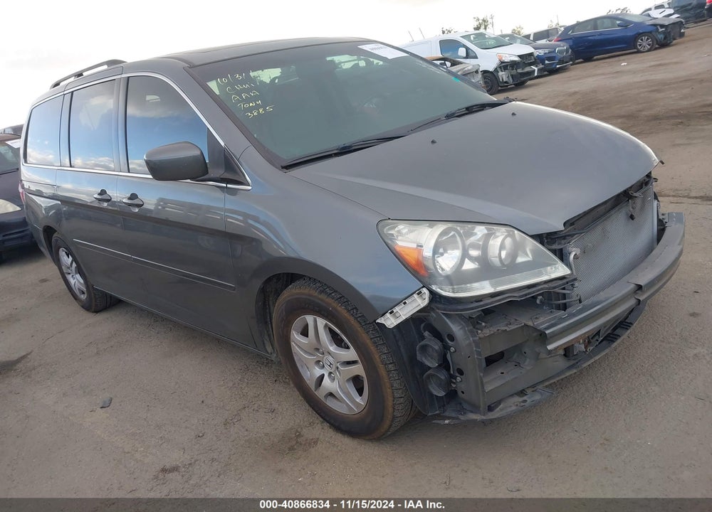 2007 HONDA ODYSSEY EX-L VIN: 5FNRL38767B462060