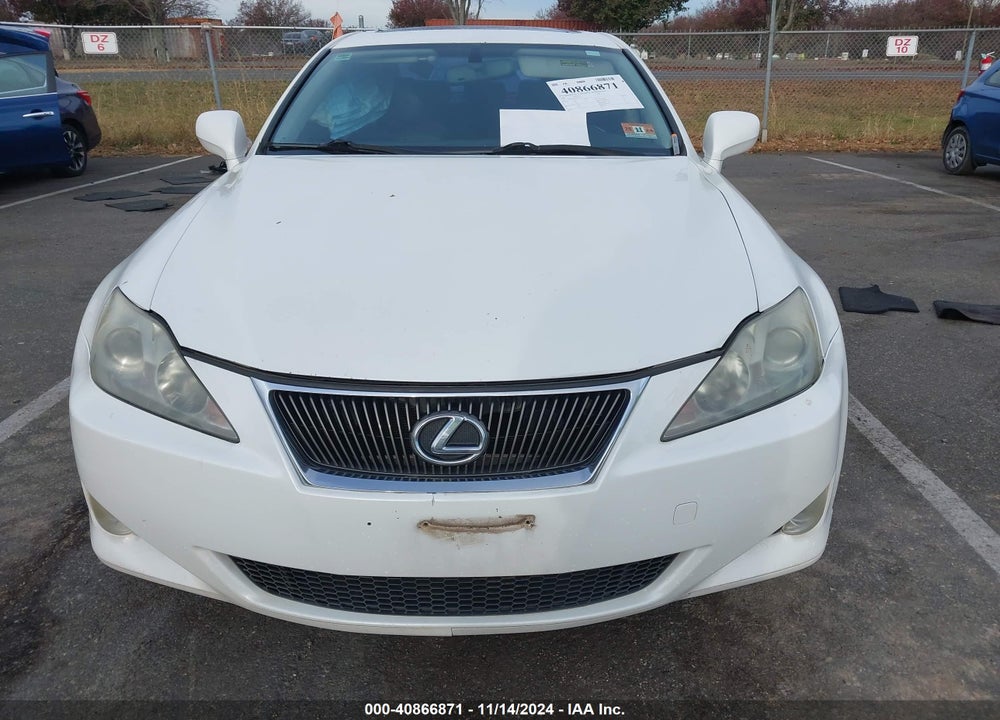 2007 LEXUS IS 250 VIN: JTHCK262372019795
