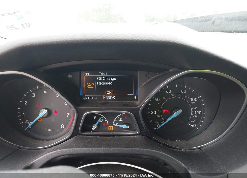 2018 FORD FOCUS SEL VIN: 1FADP3H29JL284819