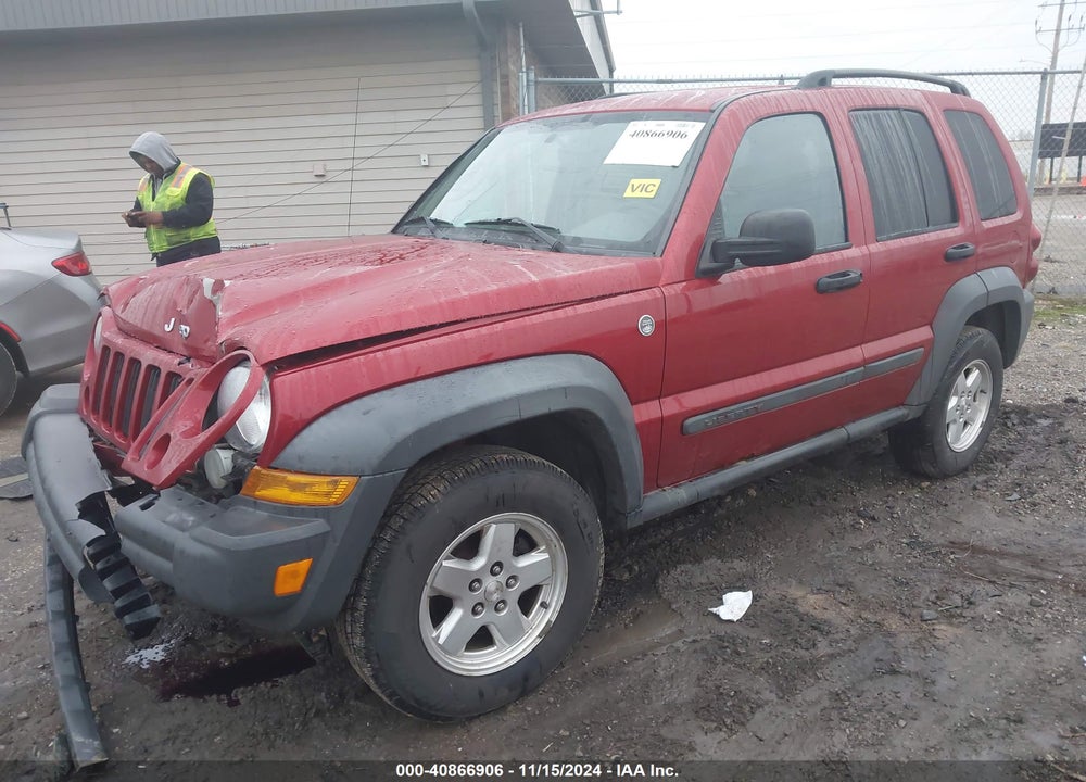 2007 JEEP LIBERTY SPORT VIN: 1J4GL48K57W685133