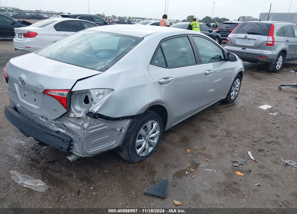 2016 TOYOTA COROLLA LE VIN: 5YFBURHE5GP536878