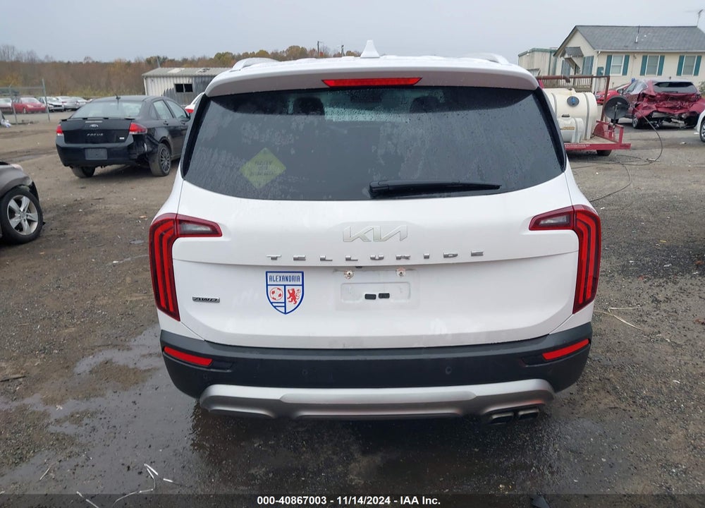 2022 KIA TELLURIDE EX VIN: 5XYP3DHC6NG277555
