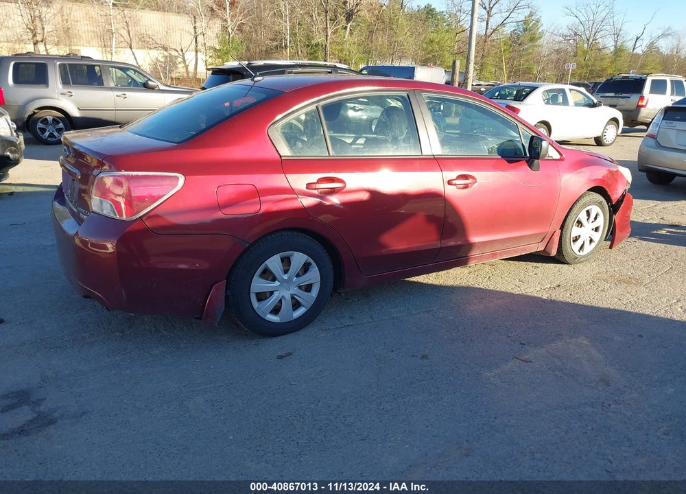 2012 SUBARU IMPREZA 2.0I VIN: JF1GJAA6XCG003994