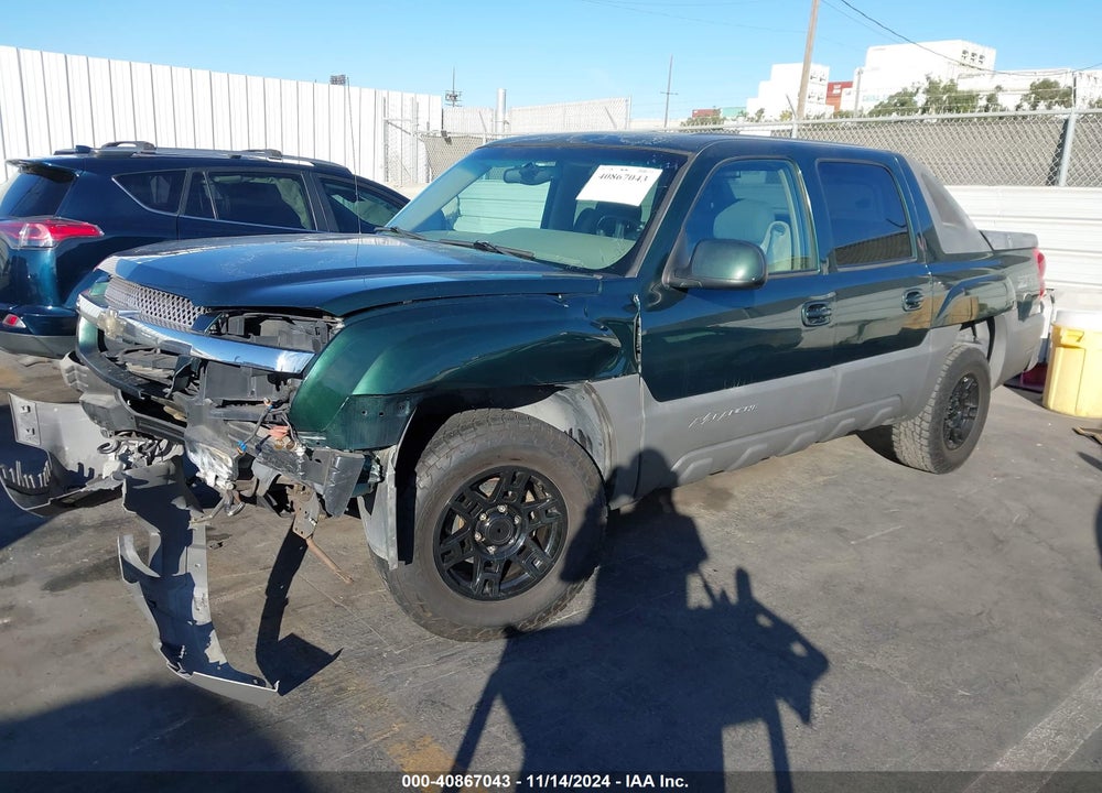 2002 CHEVROLET AVALANCHE 1500 VIN: 3GNEC13T22G215636