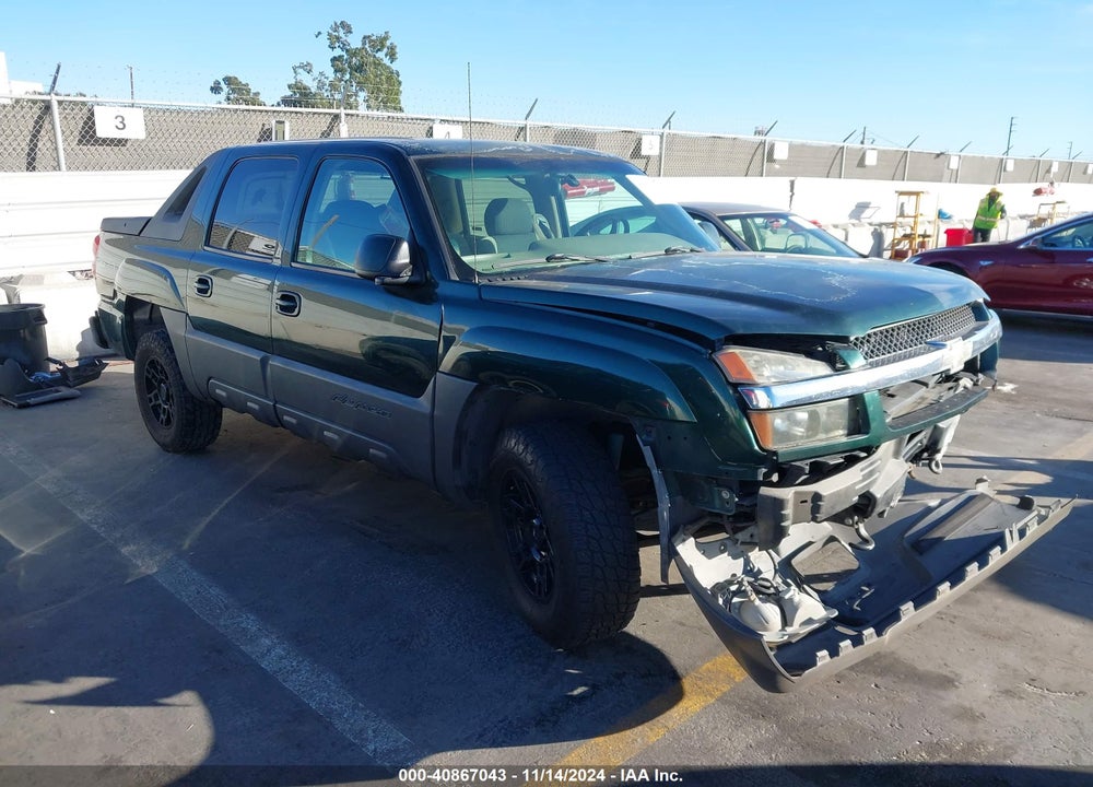 2002 CHEVROLET AVALANCHE 1500 VIN: 3GNEC13T22G215636