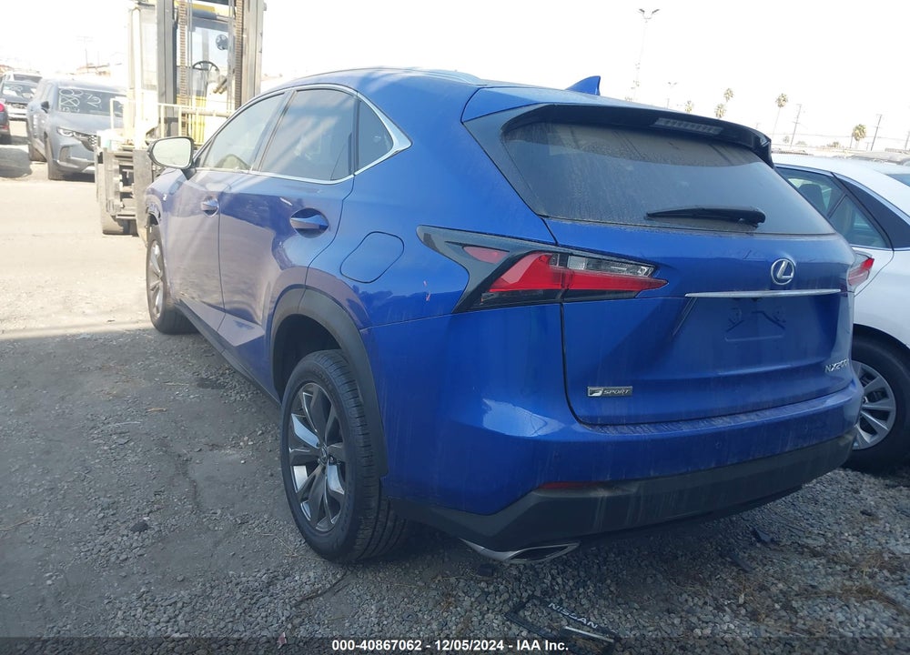 2016 LEXUS NX 200T F SPORT VIN: JTJYARBZ8G2031332