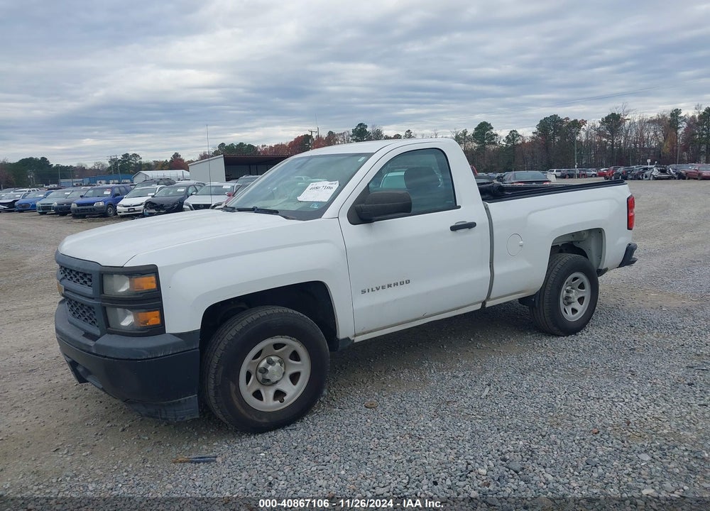 2014 CHEVROLET SILVERADO 1500 WORK TRUCK 1WT VIN: 1GCNCPEH2EZ283654