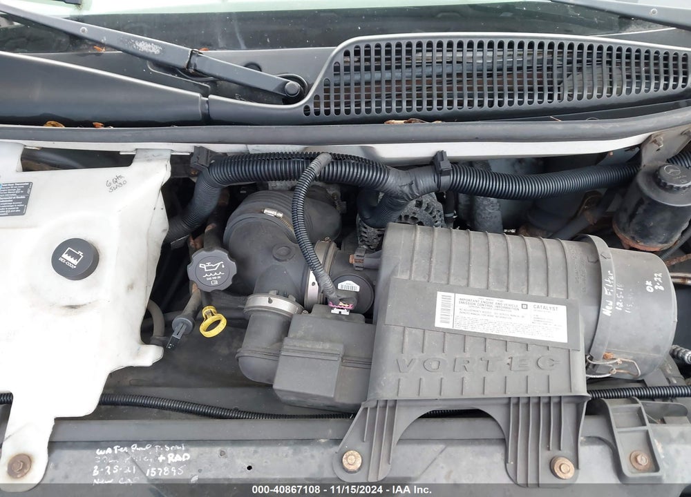 2008 GMC SAVANA CUTAWAY WORK VAN VIN: 1GDHG31K781141617