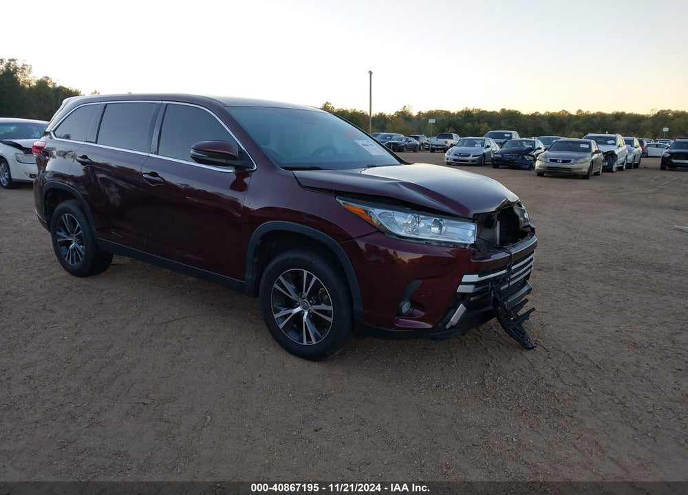 2019 TOYOTA HIGHLANDER LE PLUS VIN: 5TDZZRFH3KS343528