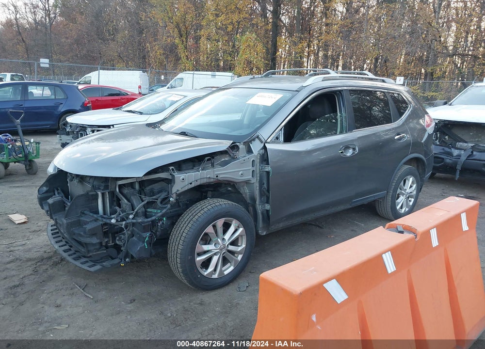 2016 NISSAN ROGUE SV VIN: KNMAT2MV5GP672411