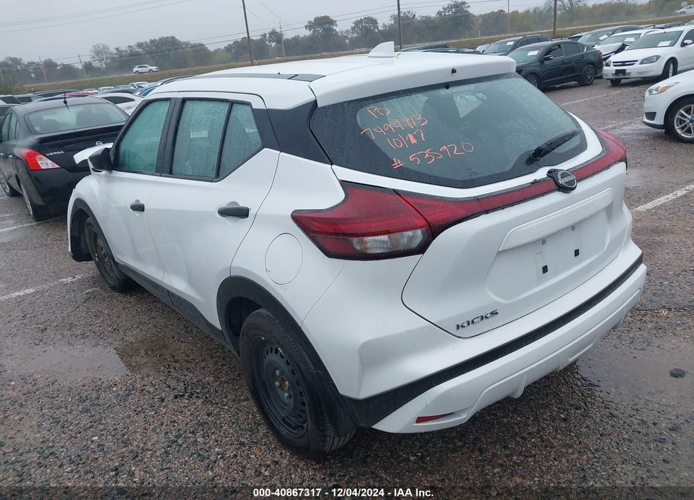 2024 NISSAN KICKS S XTRONIC CVT VIN: 3N1CP5BV6RL535920