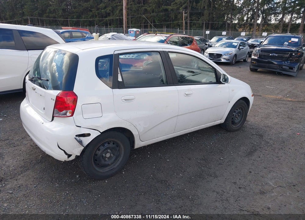 2008 CHEVROLET AVEO 5 LS VIN: KL1TD66628B249018