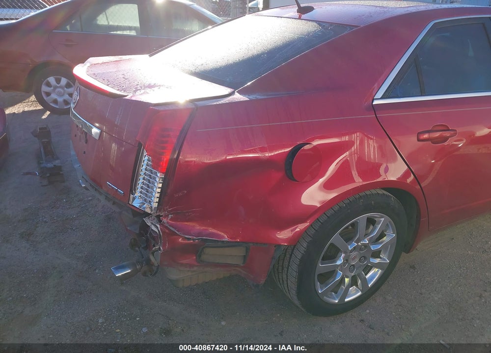 2008 CADILLAC CTS STANDARD VIN: 1G6DR57V380195127