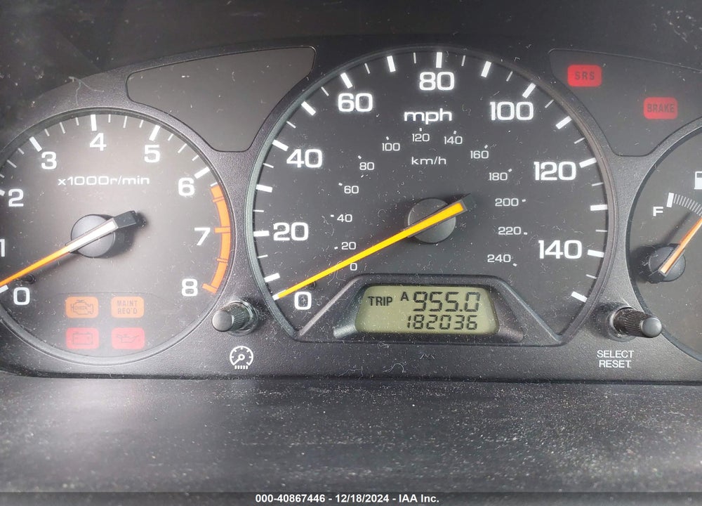 2002 HONDA ACCORD 2.3 SE VIN: JHMCG56752C001302