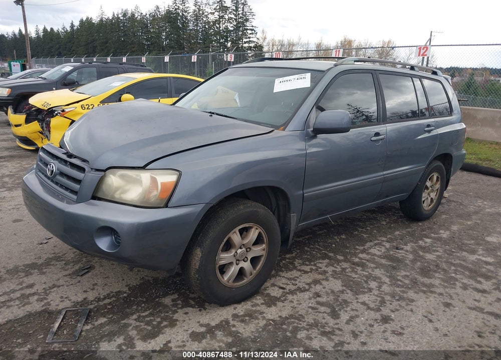 2006 TOYOTA HIGHLANDER VIN: JTEGD21A860137780