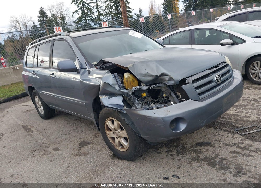 2006 TOYOTA HIGHLANDER VIN: JTEGD21A860137780