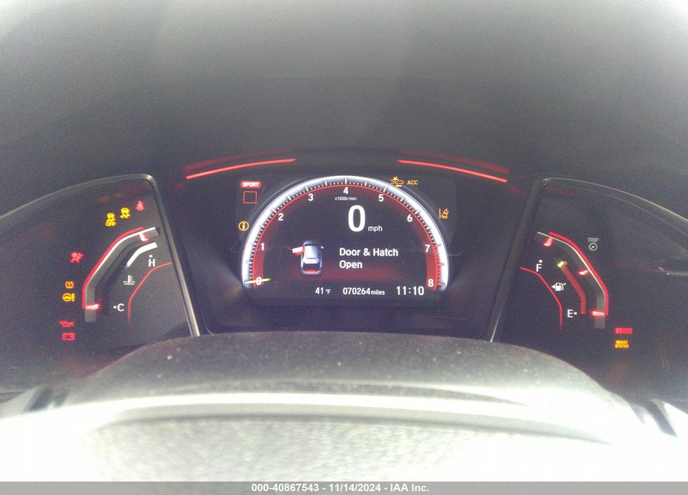 2021 HONDA CIVIC TYPE-R TOURING VIN: SHHFK8G75MU203607