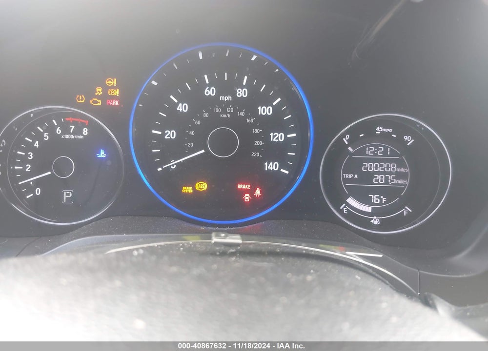 2016 HONDA HR-V EX-L VIN: 3CZRU5H73GM706231