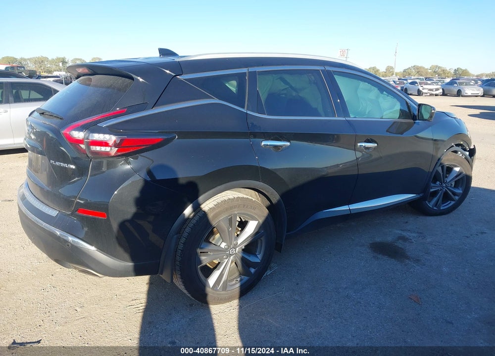 2022 NISSAN MURANO PLATINUM FWD VIN: 5N1AZ2DJ9NC107901