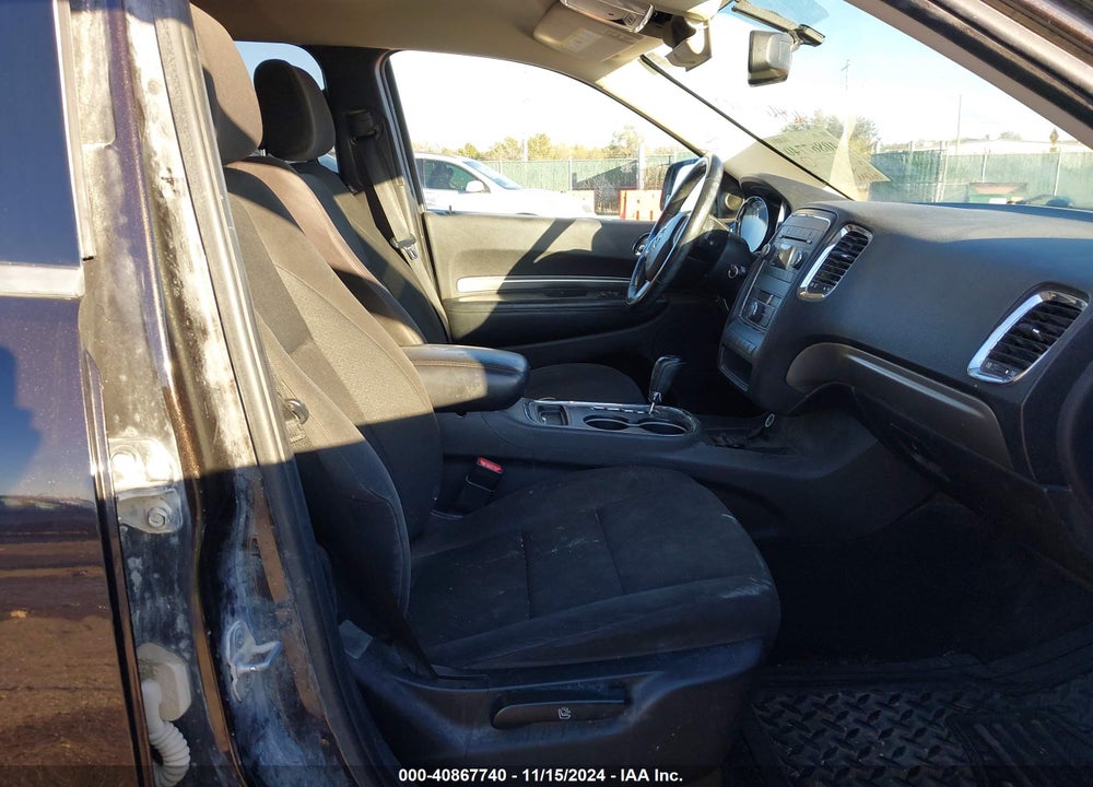 2012 DODGE DURANGO SXT VIN: 1C4RDJAG6CC196929