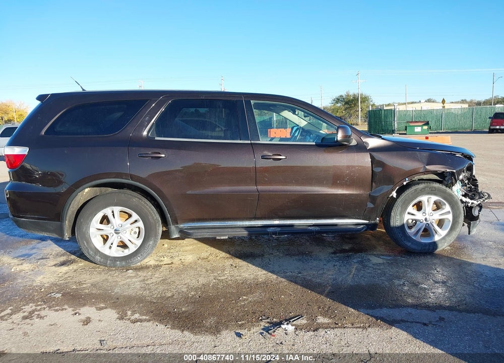 2012 DODGE DURANGO SXT VIN: 1C4RDJAG6CC196929