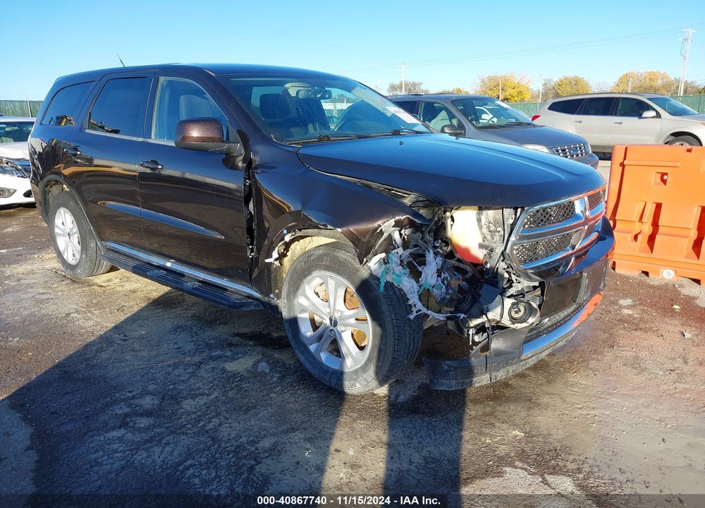 2012 DODGE DURANGO SXT VIN: 1C4RDJAG6CC196929