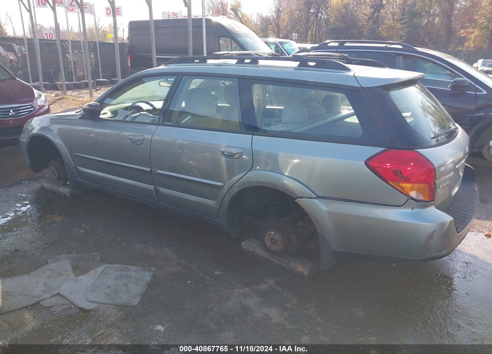2006 SUBARU OUTBACK 2.5I VIN: 4S4BP61C867333493