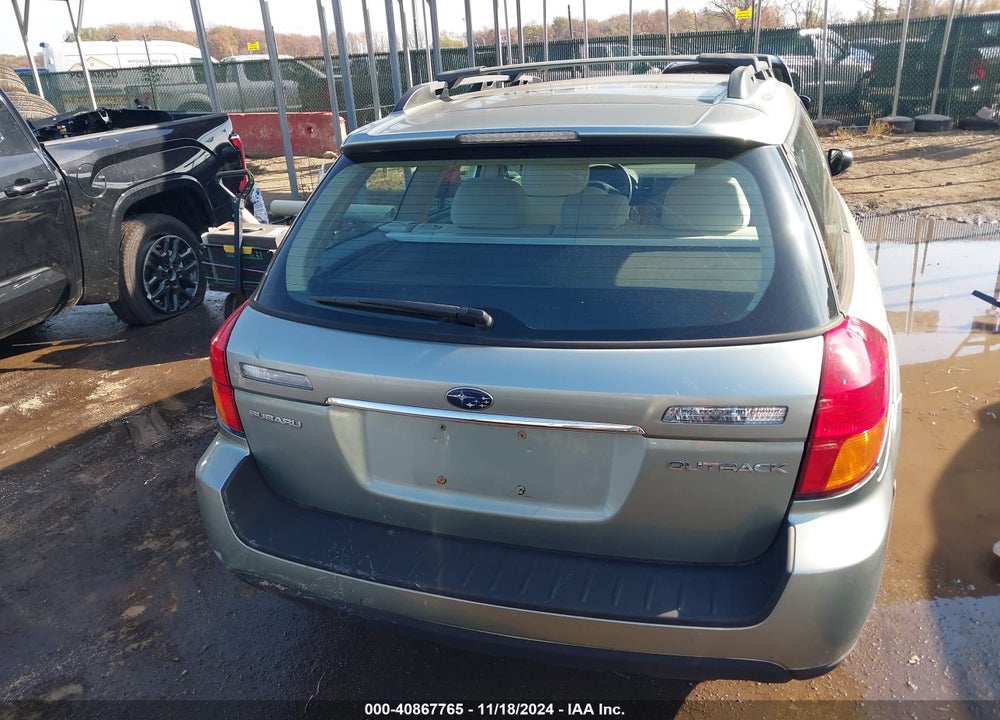 2006 SUBARU OUTBACK 2.5I VIN: 4S4BP61C867333493