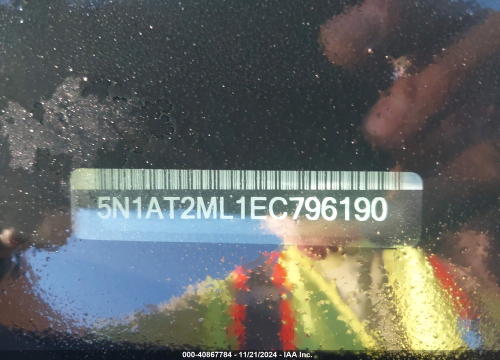 2014 NISSAN ROGUE SV VIN: 5N1AT2ML1EC796190