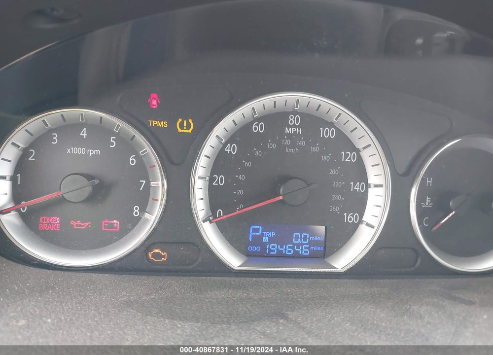 2010 HYUNDAI SONATA GLS VIN: 5NPET4AC7AH634455