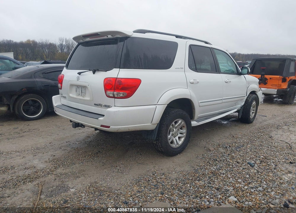 2006 TOYOTA SEQUOIA LIMITED V8 VIN: 5TDBT48A66S274524