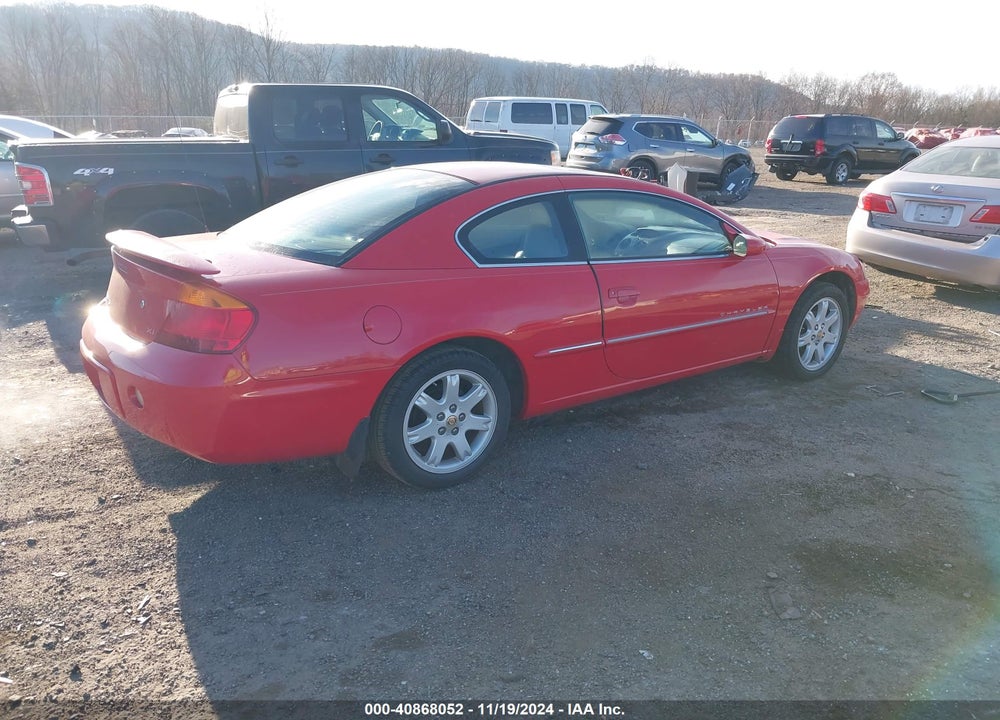 2001 CHRYSLER SEBRING LXI VIN: 4C3AG52H11E095434