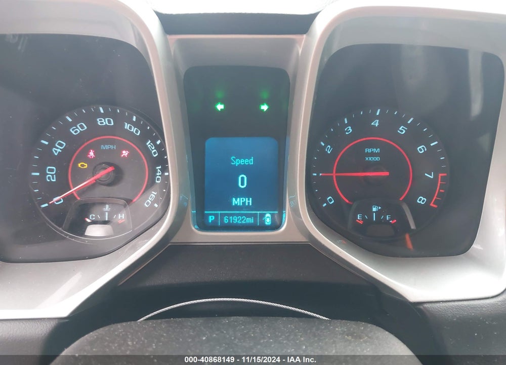 2014 CHEVROLET CAMARO 2LS VIN: 2G1FA1E34E9237869