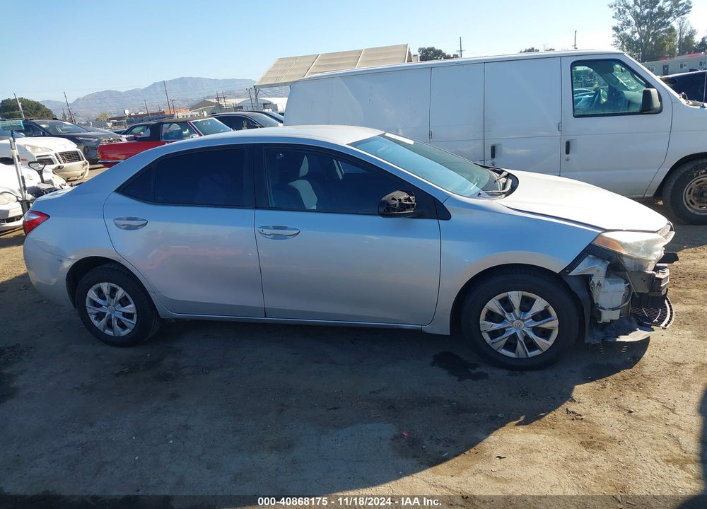 2016 TOYOTA COROLLA L VIN: 5YFBURHE1GP519513