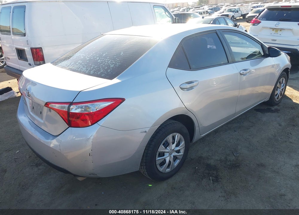 2016 TOYOTA COROLLA L VIN: 5YFBURHE1GP519513