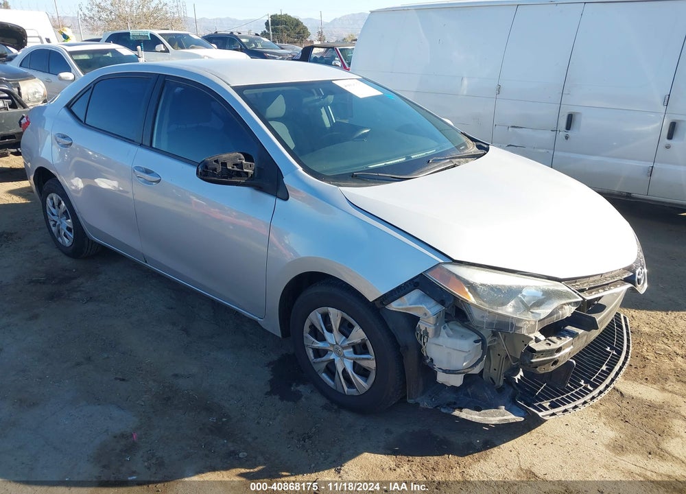 2016 TOYOTA COROLLA L VIN: 5YFBURHE1GP519513