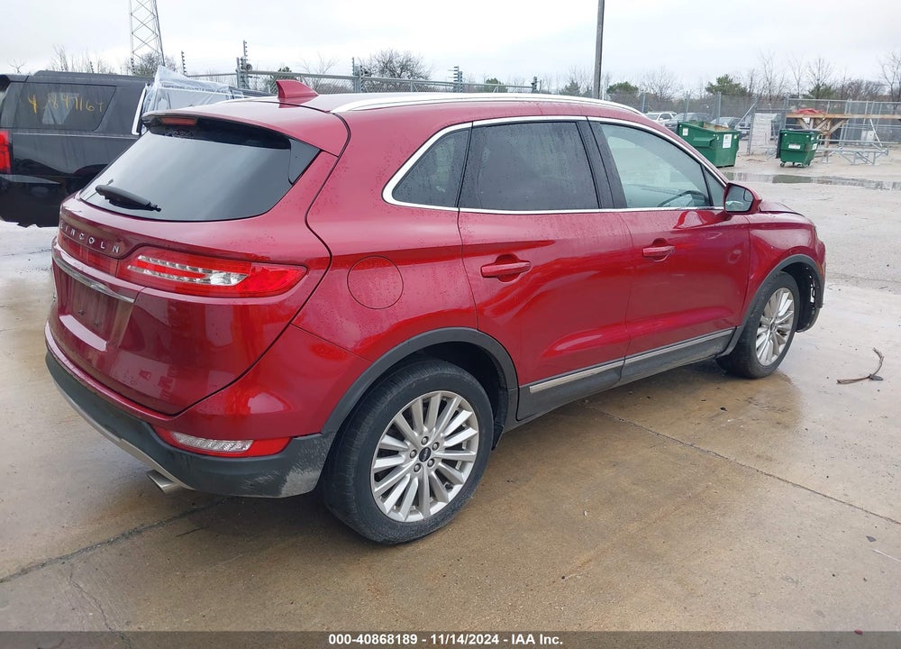 2019 LINCOLN MKC STANDARD VIN: 5LMCJ1C98KUL34968