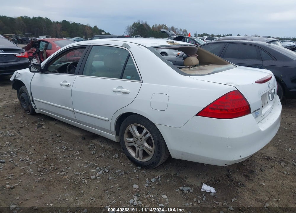 2007 HONDA ACCORD 2.4 EX VIN: 1HGCM56857A078324